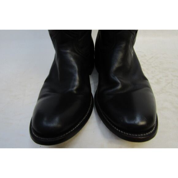 Jaca Mens Size 6 EE Black Leather Roper Western Cowboy Boots main image 10